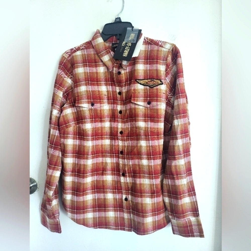 NWT Limited edition 120th Harley Davidson anniversary women's flannel